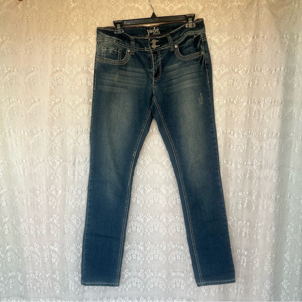 Jade Women's Dark Blue Skinny Jeans size 10/12